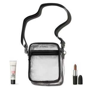 Clear MAC Crossbody Bag, Skincare, & Makeup Bundle-NEW